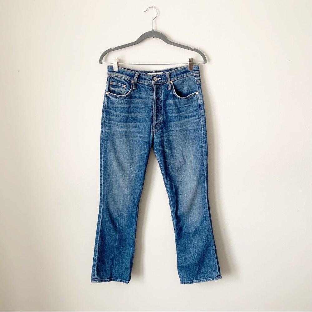 MOTHER. High rise cropped denim jeans